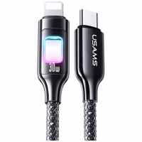 Laidas USAMS TC Series SJ749 30W USB-C į Lightning 1,2 m tamsus