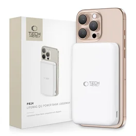 Tech-Protect PB24 LifeMag QI2 MagSafe 10000mAh Išorinė baterija (f) - balta