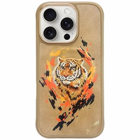Nimmy Tiger magnetinis dėklas telefonui iPhone 16 Pro Max - rudas