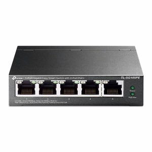 TP-Link TL-SG105PE tinklo komutatorius Valdomas L2 Gigabit Ethernet (10/100/1000) Maitinimas per Eternetą (PoE) Juoda