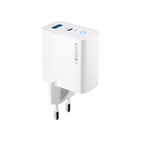 "Forever TC-06-20AC PD QC įkroviklis 1x USB-C 1x USB 20W baltas