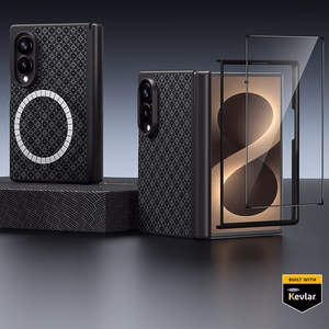 Benks Magnetic Armor Grid Pro Grand Combo dėklas Samsung Galaxy Z Fold 8, juodas (C.K.FL.SA.BK.C060)