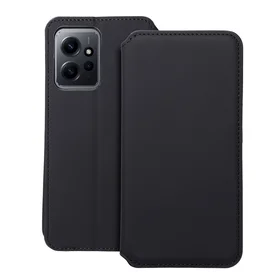 DUAL POCKET knygos tipo dėklas telefonui XIAOMI Redmi Note 12 5G juodas