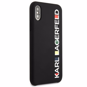 Karl Lagerfeld Blizgus Bauhaus iPhone X/XS Dėklas - juoda
