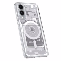 Spigen Ultra Hybrid Mag dėklas su MagSafe Samsung Galaxy S25 Edge su spauda - baltas