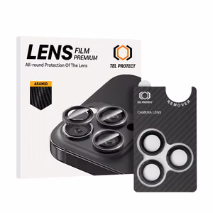 Tel Protect 3D Lens Aramid Series grūdinti kameros lęšių apsauginiai stiklai Apple iPhone 18 Pro / 18 Pro Max (3 vnt.)