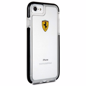 Ferrari жёсткий чехол FEGLHCP7BK iPhone 7/8 SE 2020 / SE 2022 Shockproof прозрачный чёрный
