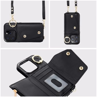 Piniginis dėklas WONDER iPhone 12 / 12 PRO juodas