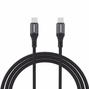 Dudao L3CC USB-C - USB-C 60W 1.2m pintas kabelis - juodas