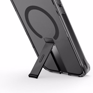 Uniq Eleva dėklas su Vertica stovu iPhone 16 Pro telefonui - juodas