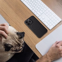 SILIKONINIS MAGNETINIS DĖKLAS suderinamas su MagSafe SAMSUNG S25 juodas