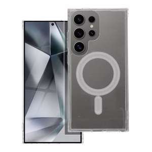CLEAR MAG COVER dėklas telefonui su kameros apsauga, suderinamas su Magnetiniu IPHONE 17 Air permatomas