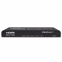 Qoltec 51798 Aktyvus HDMI skirstytuvas 4 x HDMI 4K x 2K | 3,4 Gb/s