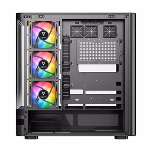 MODECOM kompiuterio korpusas Volcano AQ200 ARGB Midi Juoda