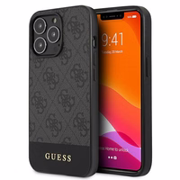Guess GUHCP13LG4GLGR iPhone 13 Pro / 136,1" pilkas/pilkas dėklas 4G Stripe Collection