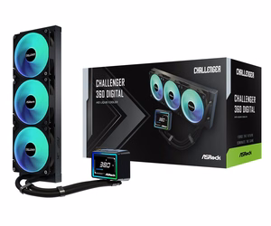 Asrock Challenger 360 Digital procesoriaus skysčio aušinimo rinkinys 12 cm juodas