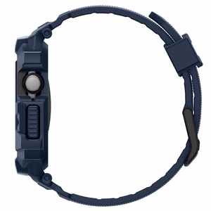 SPIGEN RUGGED ARMOR “PRO” V2 APPLE WATCH 10 / 11 (42 MM) tamsiai mėlynas