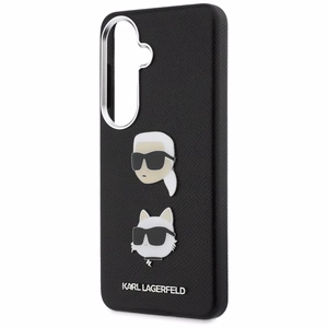 Karl Lagerfeld dėklas Saffiano Double Heads Metal Samsung Galaxy S26 juodas