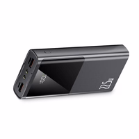 Išorinė baterija Tech-Protect PB13 20000mAh 22.5W 2x USB-A / USB-C / Lightning su USB-C / USB-A kabeliu - pilka