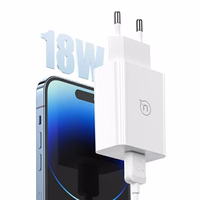 USAMS Tinklo įkroviklis 18W + laidas Lightning/ USB-A Fast Charging baltas series SC SCXLTZ03