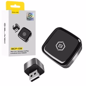 Belaidis CarPlay/Android Auto adapteris Blavec BCP-03 juodas
