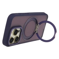 Secure Spinning Mag dėklas telefonui iPhone 15 Pro Max 6,7" violetinis