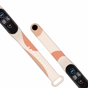 Dirželis Moro juosta Xiaomi Mi Band 3 / 4 silikoninis dirželis laikrodžio apyrankė raštas 6