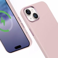 Crong Color Cover LUX Magnetic - iPhone 15 Plus MagSafe dėklas (rožinis)