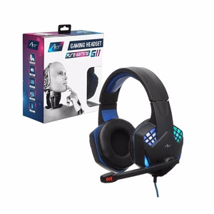 Проводные игровые наушники ART Jack 3,5 mm / USB A с микрофоном G11 чёрные