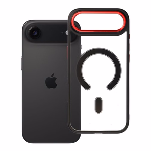 Dėklas telefonui COLOR EDGE MAG COVER suderinamas su MagSafe IPHONE 17 Air - juodas raudonas