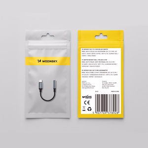 Wozinsky WACM-01 USB-C adapteris - 3.5 mm mini lizdas - juodas