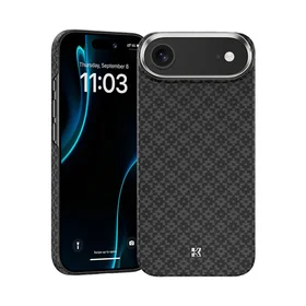Benks magnetinis Armor Air Armor Grid Kevlar dėklas su metaliniu rėmeliu 600D (B068) Iphone 17 Air telefonui juodas