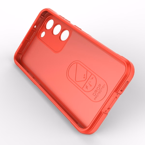 Magic Shield dėklas Samsung Galaxy S23+ lankstus šarvuotas dangtelis raudonas