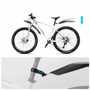 Rockbros FK-880 priekinis ir galinis dviračio purvasaugiai 24" dviračiams - juodi