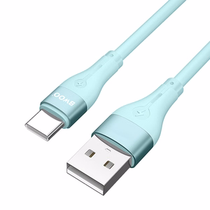 BWOO Kabelis USB - USB-C 1m 3A Minimalistinis silikonas baltas X280C