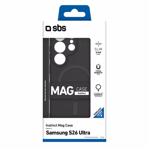 SBS Instinct Mag Dėklas for Samsung Galaxy S26 Ultra suderinamas su MagSafe - juodas