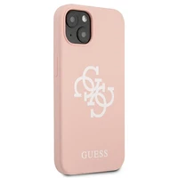 Guess Silikoninis 4G Logo Dėklas for iPhone 13 / 14 / 15 - rožinis