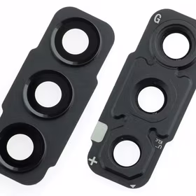 Samsung G990 S21 FE kameros stikliukas su rėmeliu Graphite ORG