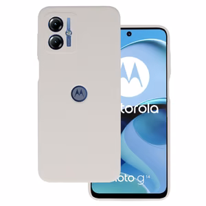Dėklas telefonui Silikoninis lengvas titano spalvos Motorola Moto G14