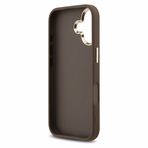 Guess 4G Big 4G Classic Logo dėklas telefonui, skirtas iPhone 17 – rudos ir auksinės spalvos