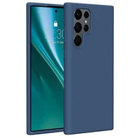 Etteri silikoninis dėklas telefonui Samsung Galaxy S22 Ultra tamsiai mėlynas
