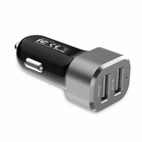 Crong Power automobilinis įkroviklis 24W - automobilinis įkroviklis 2xUSB 2.4A (aluminum)