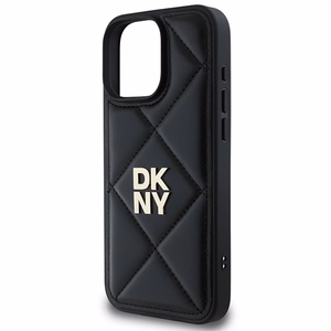 DKNY putuotas Stack logotipas iPhone 16 Pro dėklas telefonui - juodas
