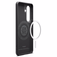 SPIGEN dėklas LIQUID AIR MAG, suderinamas su MagSafe, skirtas SAMSUNG S26 Plus, matinis, juodas