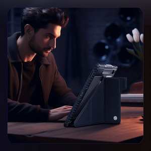 Nillkin Bumper Leather Case Pro dėklas Samsung Galaxy Tab S9+ - juodas