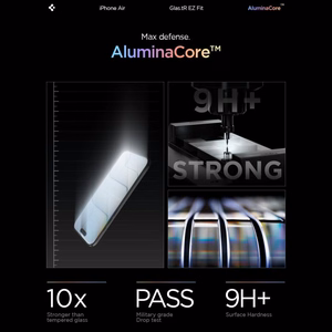 Spigen Glas.TR EZ Fit 2-jų rinkinys grūdintas stiklas iPhone 17 Air - skaidrus