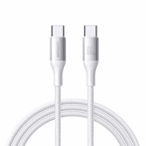 USB kabelis Joyroom S-A28 USB-C to USB-C 60W 2.0m baltas