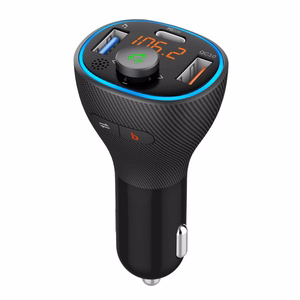 ART FM transmiteris bluetooth 5.0 + USB A QC3.0 + Typ C (iš viso 30W) FM-73 juodas