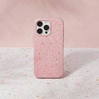 Uniq Coehl Terrazzo dėklas telefonui iPhone 14 Pro - rožinė