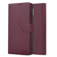 Tech-Protect Wallet Case for Samsung Galaxy S26 - Burgundy